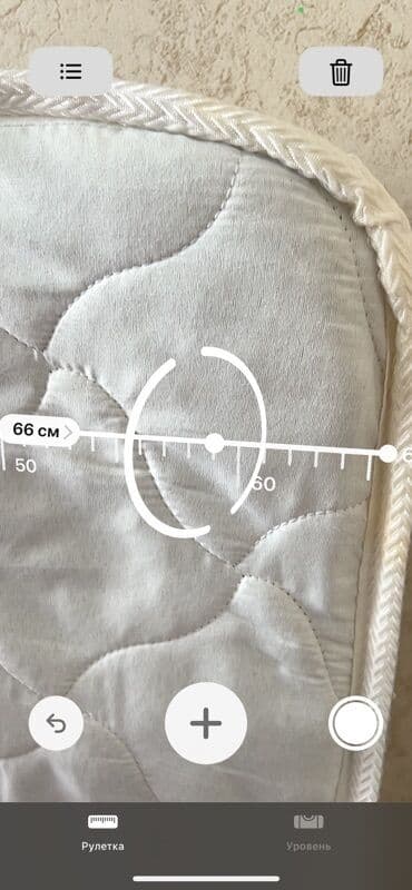 abşifka: Uşaq beşiyi üçün döşək - Ölçülər: təxminən 122 sm uzunluq, 66 sm eni — 2