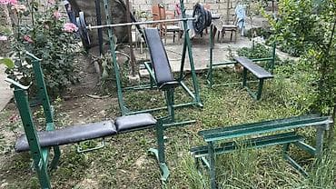 gym: Ev üçün dəmir trenajor dəsti - Material: qalın metal profillərdən — 4