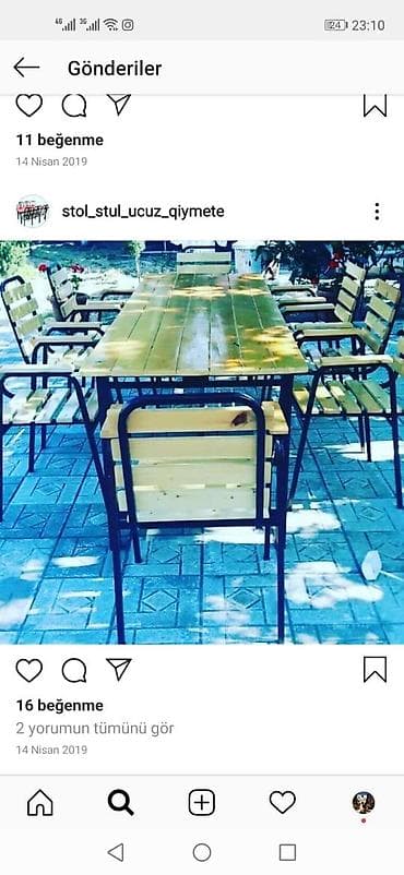 bag evine baxici: Dördbucaq masa, Stullar ilə, 8 nəfər, Açılmayan, Mat laminat, Azərbaycan — 2