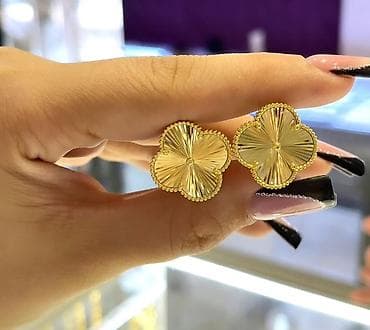 Çantalar: Sırğa, Sarı qızıl, 750 Əyar, 7 g, Ünvandan götürmə — 2