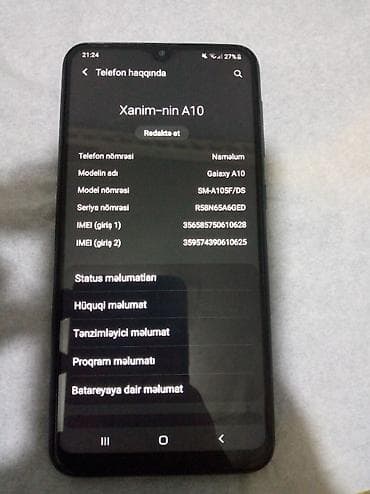 Samsung Galaxy A10, rəng - Qara, İki sim kartlı lalafo.az -da Samsung Galaxy A10, rəng - Qara, İki sim kartlı