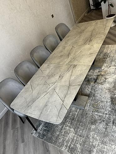 Qonaq masası, Yeni, Açılan, MDF, Dördbucaq masa