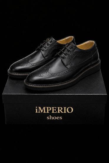 Klassik kişi ayaqqabısı – iMPERIO Shoes - Stil: Broq detallı klassik