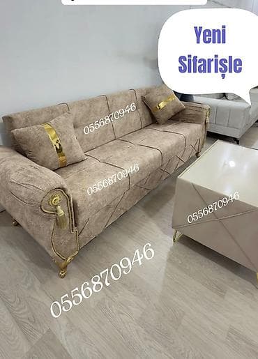 Sifarişlə restoran mebeli: Divan, Qonaq otağı üçün, Parça, Bazalı, Açılan, Kitab — 7