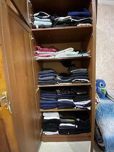 kabab sisi: 6 qapı, Qəhvəyi, Taxta, Açılan, Düz dolab — 3