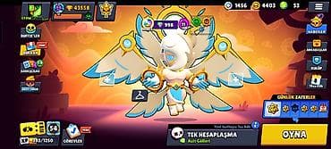 Audio: Brawl Stars oyunu üçün hesab - Kupa: 43.558 - Gücləndiricilər, mağaza — 1