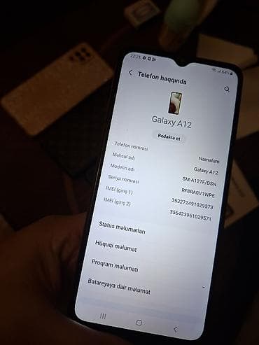 samsung a12 kabrolar: Samsung Galaxy A12, 32 GB, rəng - Qırmızı, İki sim kartlı — 2