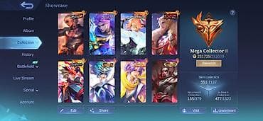 kaida pro: Mobile Legends hesabı – geniş kolleksiya və yüksək statistik — 4