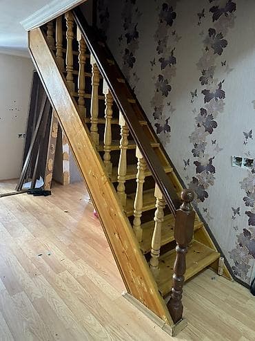 Taxta daxili pilləkən - Material: tam taxta (şam/kara ağac tipli) lalafo.az -da Taxta daxili pilləkən - Material: tam taxta (şam/kara ağac tipli)