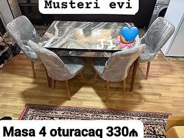 Mətbəx üçün, Yeni, 4 stul