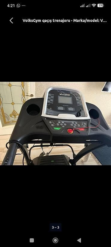 İdman və istirahət: VolksGym qaçış trenajoru – Y48+ model - Güclü elektrik mühərriki — 2