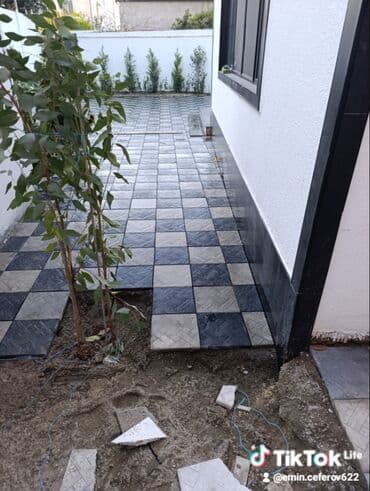 duz corek: Tamet döşəmə xidməti – dekorativ beton/daş təməli ilə həyət və giriş — 28