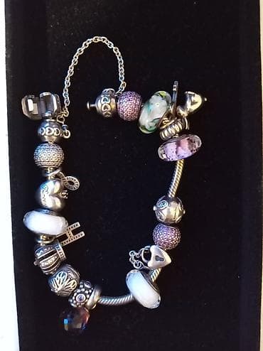 Pandora original :Gümüş charm qolbaq – zəngin komplekt Rəng