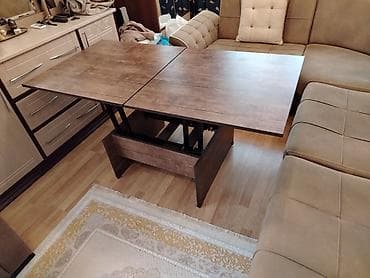 acilib yigilan stollar: Qonaq masası, İşlənmiş, Transformer, Laminat, Kvadrat masa — 2