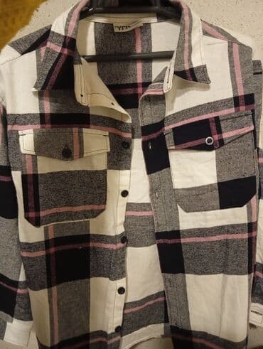 Qadınlar üçün qalın flanel köynək-gödəkçə (overshirt). - Rənglər
