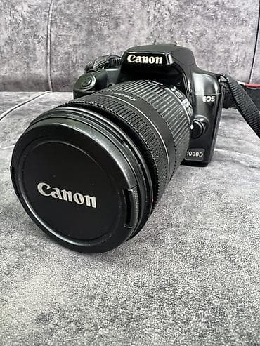 Фотоаппараты: Fotoaparat dəsti – Canon EOS 1000D + obyektivlər və flaş Məhsulun — 3
