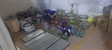 pul qab: Məişət qab-qacaq və dekor dəsti – qarışıq kolleksiya toplu 80m • — 2