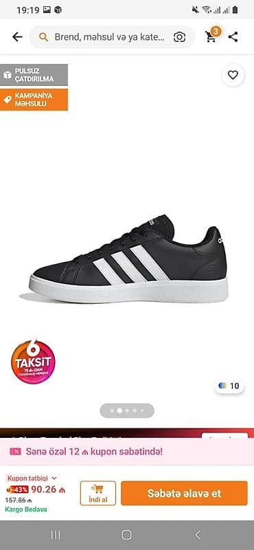 Sehv ölçu gelib deye satilir.Geyinilmeyib Yenidir.Orginal Adidas 42 — 3