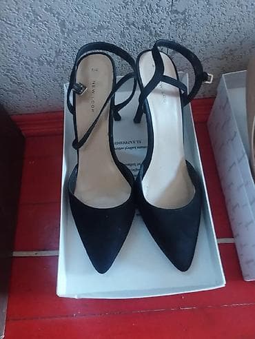 шляпа: Qadın ayaqqabıları – müxtəlif modellər - Yaşıl süet peep-toe — 4