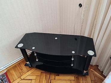 imperial mebel: Düz TV altlığı, Polkalı, Şüşəli — 2