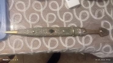 gips baş: Qafqaz üslubunda xəncər (kəmər qabıyla) - Bıçaq növü: ənənəvi Qafqaz — 5