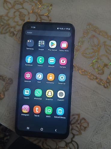 scan: Samsung Galaxy A21S, rəng - Qara, Barmaq izi — 3