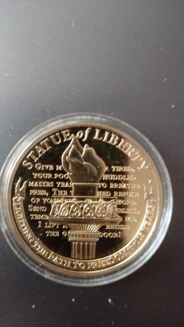 2 dollar 1976 qiymeti: Медаль США Liberty Cu Ni с позолотой, 31.1 г.,диам.40мм — 2