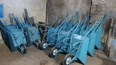 qum torbasi: Metal əl arabası – tikinti və bağ işləri üçün - Kasa: qalın metal — 3