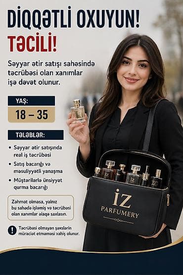 Satış məsləhətçisi tələb olunur, 30-45 yaş, Gündəlik ödəniş lalafo.az -da Satış məsləhətçisi tələb olunur, 30-45 yaş, Gündəlik ödəniş