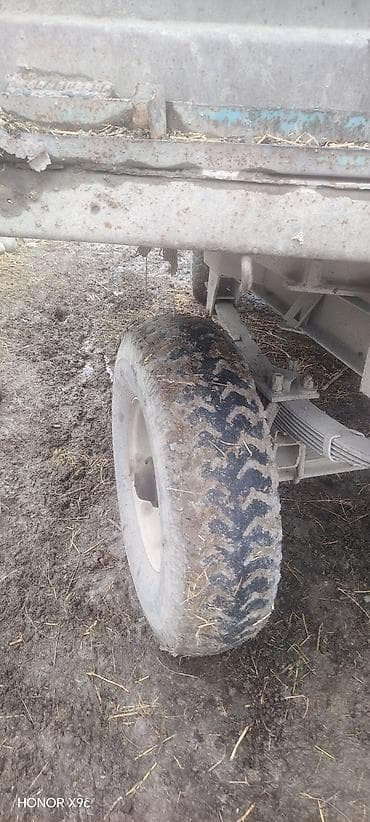 Su nəqliyyatı: Kənd təsərrüfatı üçün ikioxlu qoşqu - Korpus: yüksək yanlı, metal — 8