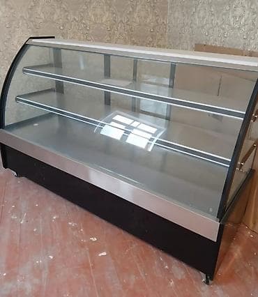 Peç və Vitrin Avadanlıqları Paketi - Şüşə vitrin-soyuducu: Ön hissəsi