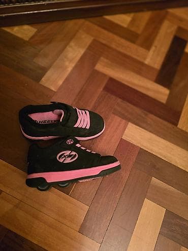 Heelys təkərli idman ayaqqabısı qiz uşagi ucun - Rəng: qara və
