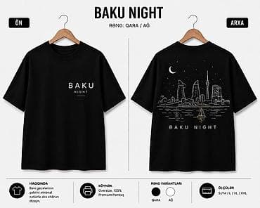 futbol corabı: Məhsul: BAKU NIGHT(S) Oversize Köynək Təsvir: - Ön hissə: minimal — 1