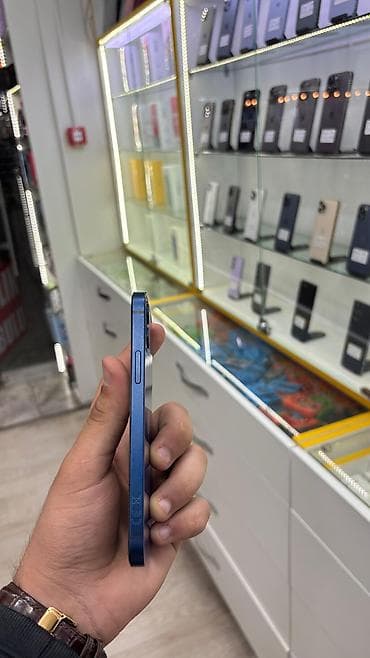 apple ipad a16: IPhone 12, 64 GB, Pacific Blue, Zəmanət, Simsiz şarj, Face ID — 4