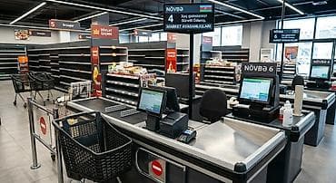 seyf kassa satisi: Supermarket Kassası və Növbə İdarəetmə Həlli - Kassalı konveyer — 1