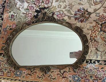 güzguler: Güzgü Divar üçün, Oval, Dekorativ, Naxışlı — 1