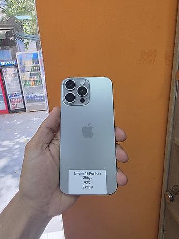Мобильные телефоны и аксессуары: IPhone 16 Pro Max, 256 ГБ, Серебристый — 2
