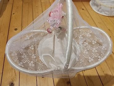 Sandıqlar: Məhsul: Bəzəkli təqdimat səbətləri (uşaq/nişan/toy üçün) Təsvir: - — 3