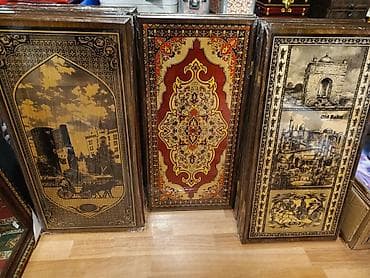 Вазы: Bakı mövzulu dekorativ taxta Nərdlər Sadə Faner nərdlər 25-azn Ünvan Q — 7