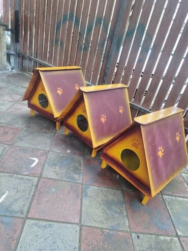 Собаки: Məhsul: Ev heyvanları üçün taxta evlər Təsvir: - Müxtəlif ölçü və — 2