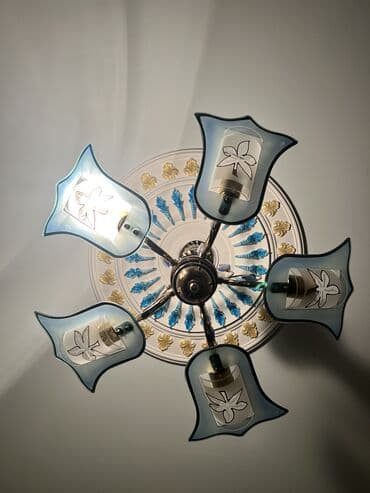 lyustrlar: Çılçıraq, 5 lampa, Metal — 6