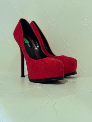 женские коралловые туфли: Ölçü: 36.5, rəng - Qırmızı, Yeni — 2