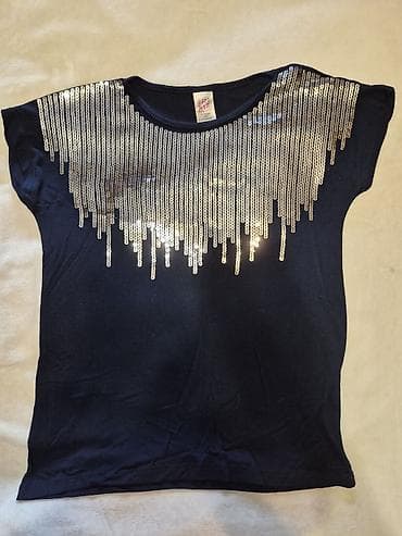 stringer alt geyimi: Qız uşaqları üçün iki hissəli dəst – köynək və leggins - Rəng: tünd — 3