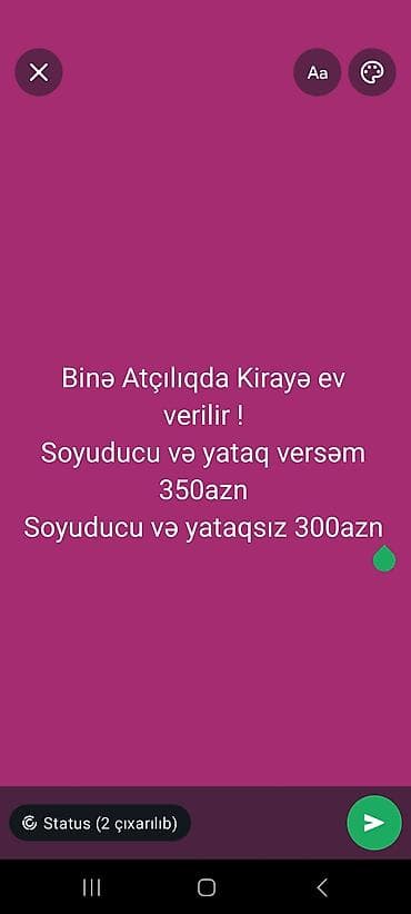 Binə atçılıqdaAslan bağları - Real marketdən 100-150 metr qarşıya