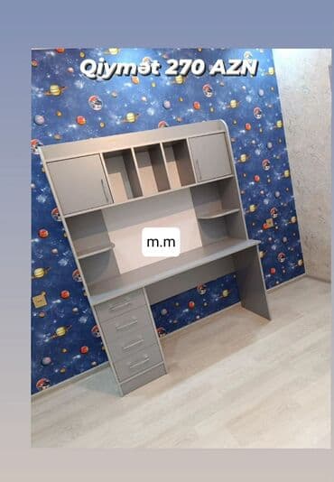 bahar qizi: Oğlan və qız üçün, Yeni, Siyirməli, Yazı masası, Stulsuz — 5