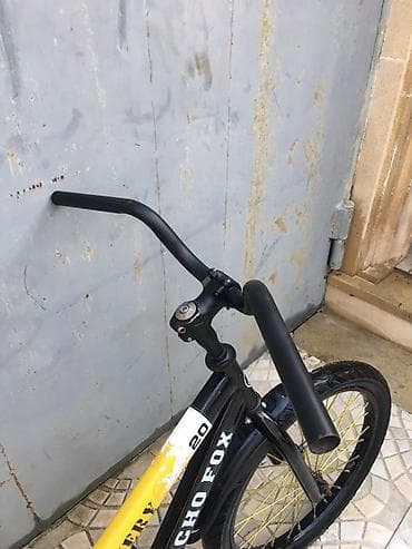 velo home: BMX tipli velosiped - Çərçivə: Qarşısı-qara, arxası-sarı rəngli — 9