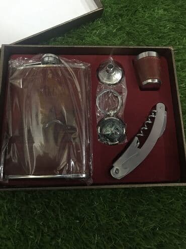 qab qaşiq: Flyaqa icki qabi polad materialdi pasdanmir hediye kimide gozel — 1