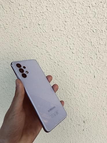 Samsung Galaxy A32, 128 GB, rəng - Bənövşəyi, Barmaq izi, İki sim kartlı, Face ID