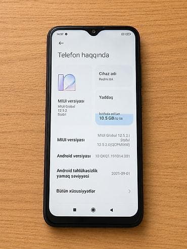 a 51 telefon: Redmi 8A, 32 GB, rəng - Qara — 1