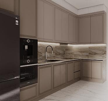 trimo mebel: Sifarişlə mətbəx dəsti, Özü çəkən petlələr, MDF, Kredit yoxdur — 1